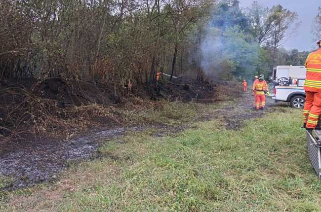 Bellinzago incendio parco Ticino ago 25