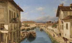 Canella Giuseppe Veduta del canale Naviglio 2