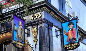 Deacon Brodie s Tavern insegne