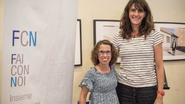 Elena Marafante Aism Novara con la Consigliera FCN Vera Zanetta