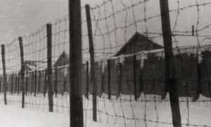 Exterior view of Fossoli concentration camp Italy 1944