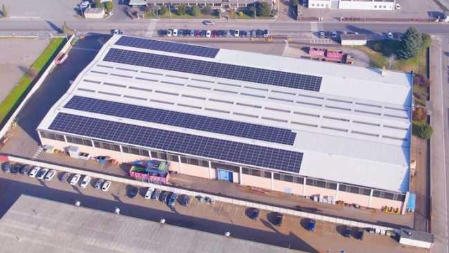 Novacciai vista pannellifotovoltaici