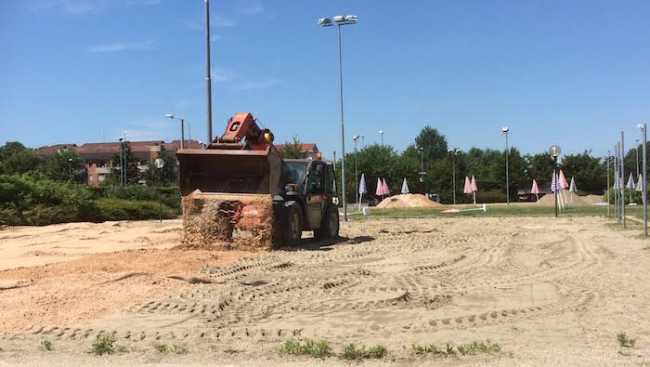 Novara ripristino spiagge e beach volley