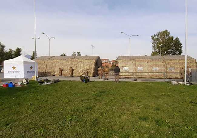 Tensostruttura Covid