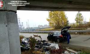 abbandono rifiuti novara