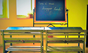 banco scuola legno