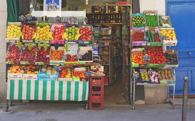 bottega negozio frutta