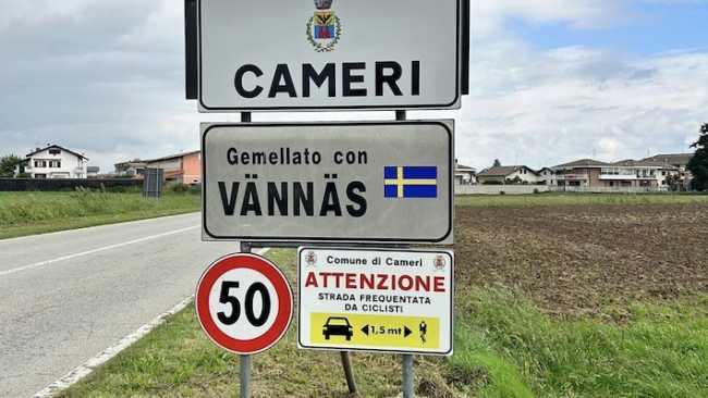 cameri cartello salva ciclisti