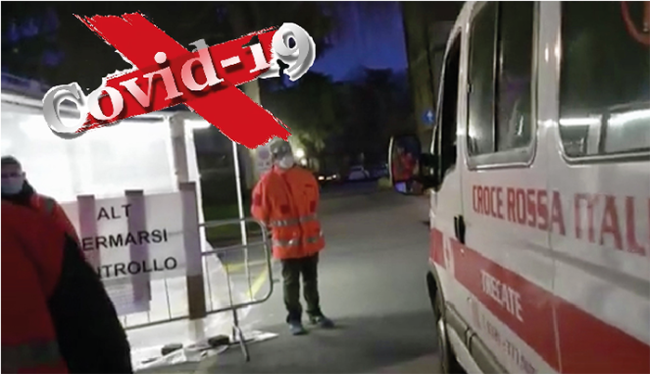 covid ambulanza entrata