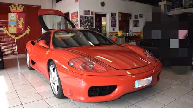 ferrari sequestrata