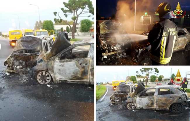 incendio auto trecate mix ago 19