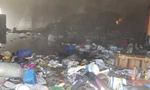 incendio novara rifiuti