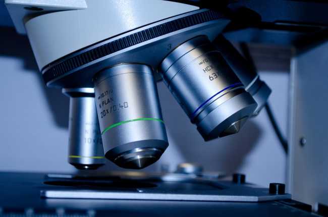 microscopio foto