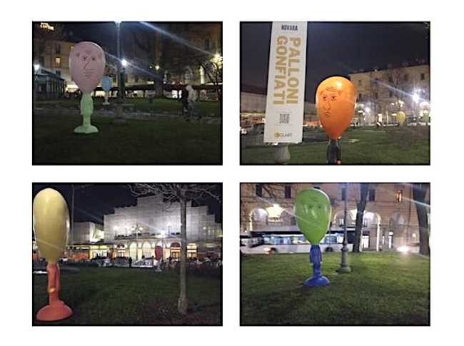 palloni gonfiati stazione novara