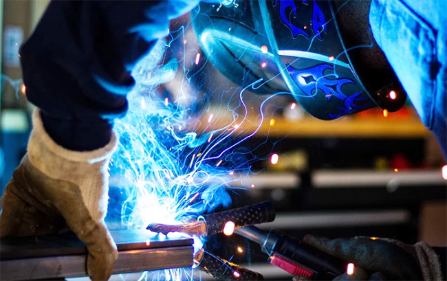 saldatrice maschera fiamma