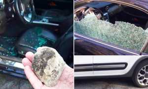 sasso vetri auto arona