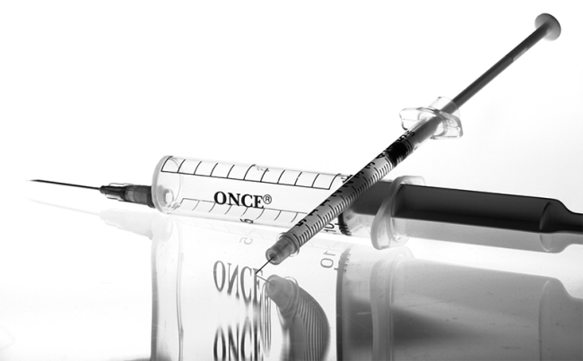 siringhe bianco nero