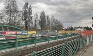 teroppio ponte foto durante lavori