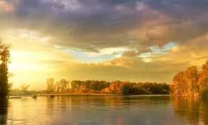 tramonto fiume