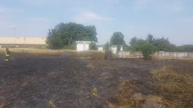 vigilidelfuoco sterpaglie fiamme