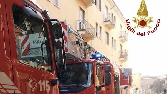 incendio via dei mille