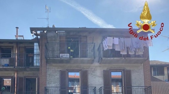 cameri incendio tetto