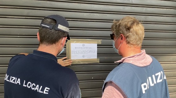 novara chiusura locale