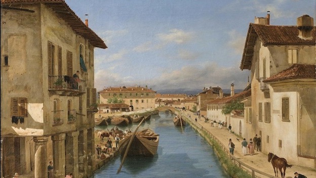 Canella Giuseppe Veduta del canale Naviglio 2