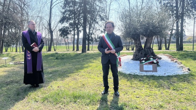 cameri commemorazione vittime covid ulivo